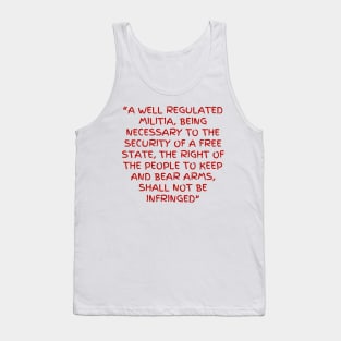 2nd amendment Tank Top